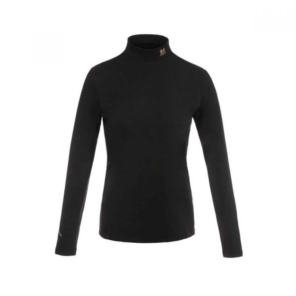 Rolling Rollie Women High Neck T shirT Black Braun/S
