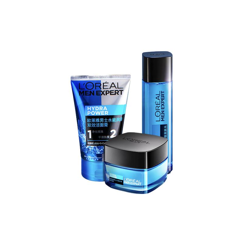 Loreal Paris Men s Toner Cleansing Balm Moisturizing Cream Men s Repair Moisturizing + Mens water energy skin care set-Mens water energy skin care set