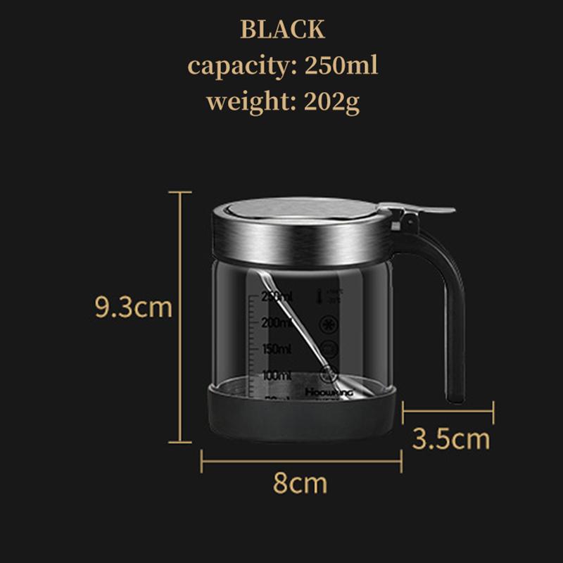 1pc Spices Glass Seasoning Jar with Spoon Sugar Bowl Salt Shaker Seasoning Container Kitchen Supplies Storage Set Spice Boxes