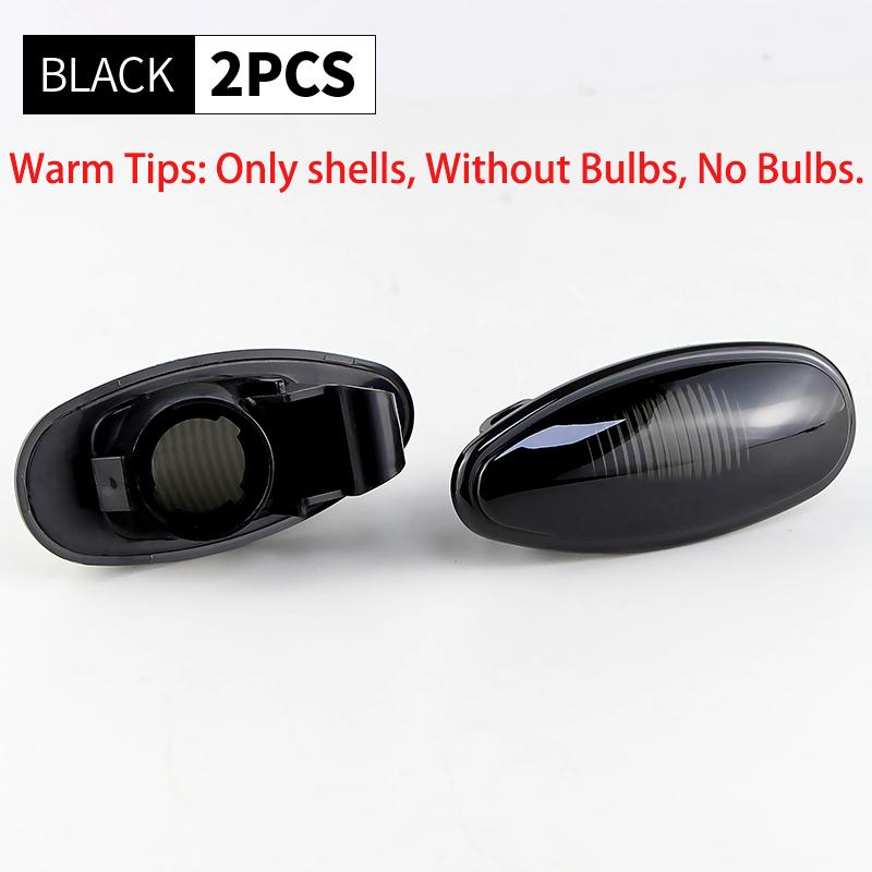 

2PCS Side Marker Turn Signal Light Shell For Mitsubishi Outlander Lancer I-Miev No Bulb/Socket For Peugeot iOn Citroen C-Zero