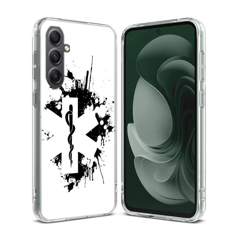 EMT EMS Medical Rescue Case For Phone Samsung Galaxy A12 A22 A32 A52 A52S A13 A23 A33 A53 A14 A24 A34 A54 5G A73 A42 A9 A8 A7 A6