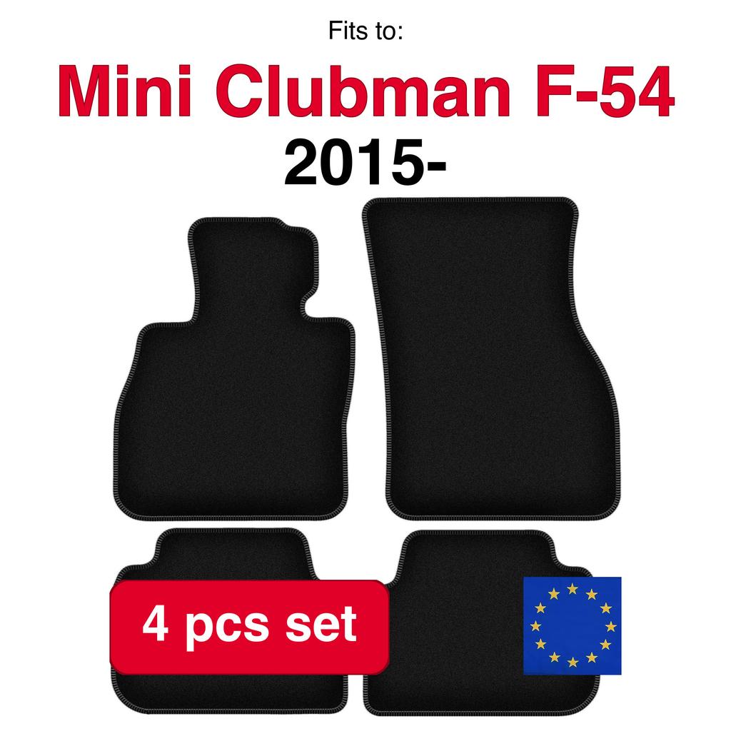 Basic Velour Car Mats, For Mini Clubman F-54 Hatchback (2015-)