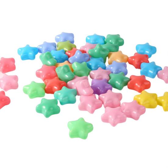 100Pcs Ball Pit Balls Thickened Tasteless Odor-free Smooth Surface Stimulate Imagination Exercise Creativity PE Loving Shape Pit Balls Kindergarten