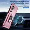 For Samsung Galaxy S24 FE Case Military Grade Ring Kickstand PC + TPU Phone Cover