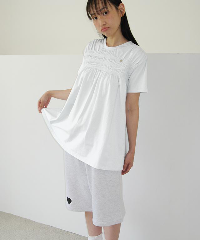 RONRON Smoked Flare T Shirt White