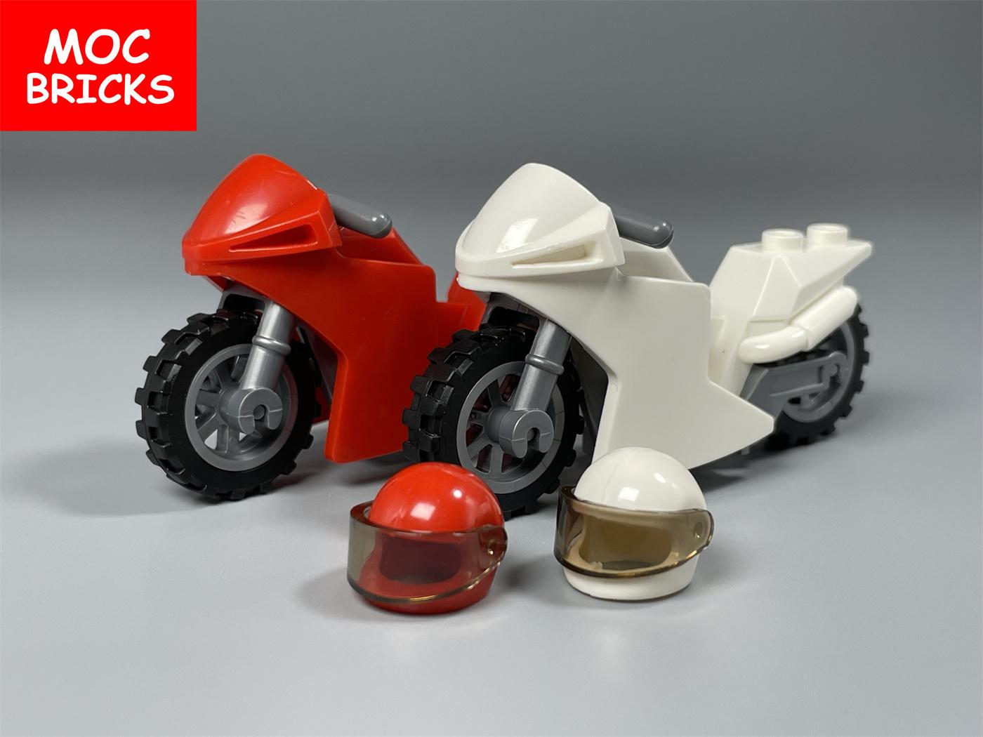 

MOC Кубики Мотоцикл Мотоцикл Кросовий Мотоцикл Для Фігурки 4 см 50860 DIY Навчальні Будівельні Блоки Іграшки Подарунки для Дітей