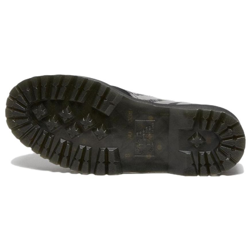Dr. Martens Leather 3 Eyelet Lace-Up Low Top Casual Shoes Unisex Casual Shoes Black Gray 27695001
