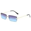 New Rimless Sunglasses Women Men Frameless Rectangle Sun Glasses Travel UV400 Protection Shades Cycling Driving Goggles