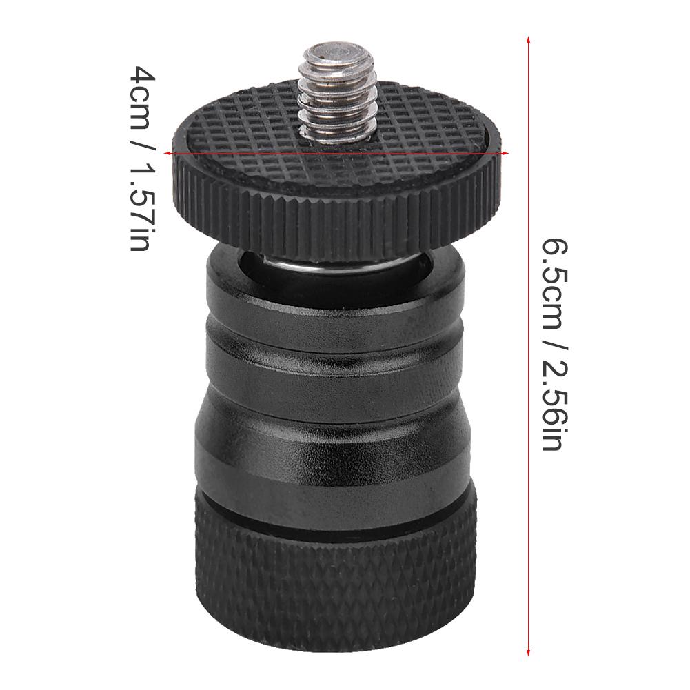 Quick Release Plate Small Ballhead Hot Shoe Mount Base for Monitor Camera Camcorder