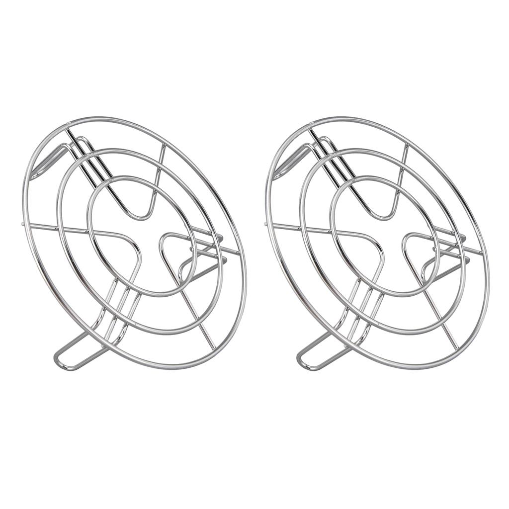 2 stk Dampskålstativ Høy temperaturbestandighet Lett å rengjøre Rustfritt Høy hardhet Instant Pot