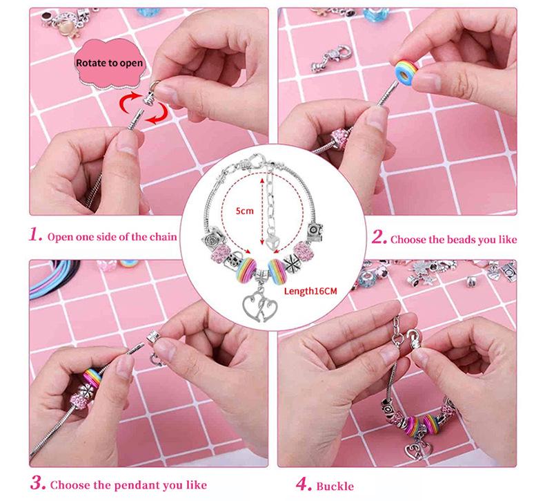Christmas Countdown Calendar: DIY Bracelet Blind Box with 24 Grids - Creative Educational Puzzle Gift for Kids