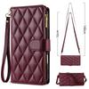 Custodia a Tracolla in Pelle per Samsung Galaxy S25 S24 S23 Ultra S22 S21 FE S20 S10 Plus Note 20 + Tasca con Zip Porta Carte Borsa Copertura