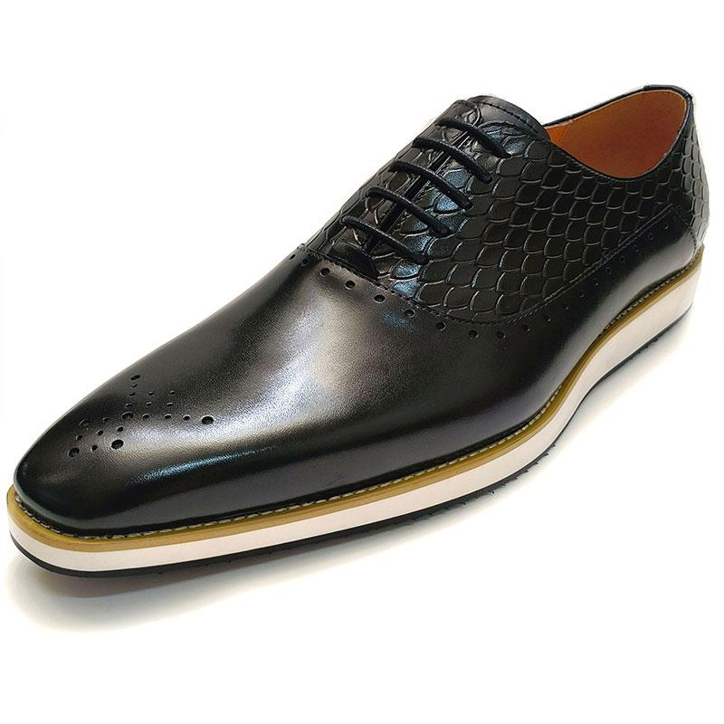Fashion Leather Men Shoes Formal Business Comfortable Lace Up Leisure Shoes Casual EVA Rubber Bottom Fashion Sneaker Oxfords Man Shoes