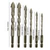 Four-Edged Eccentric Drill Bit Skewed Head High Hardness Tile Drill Bit Serrated Concrete Drill Bit Set Drilling Tool