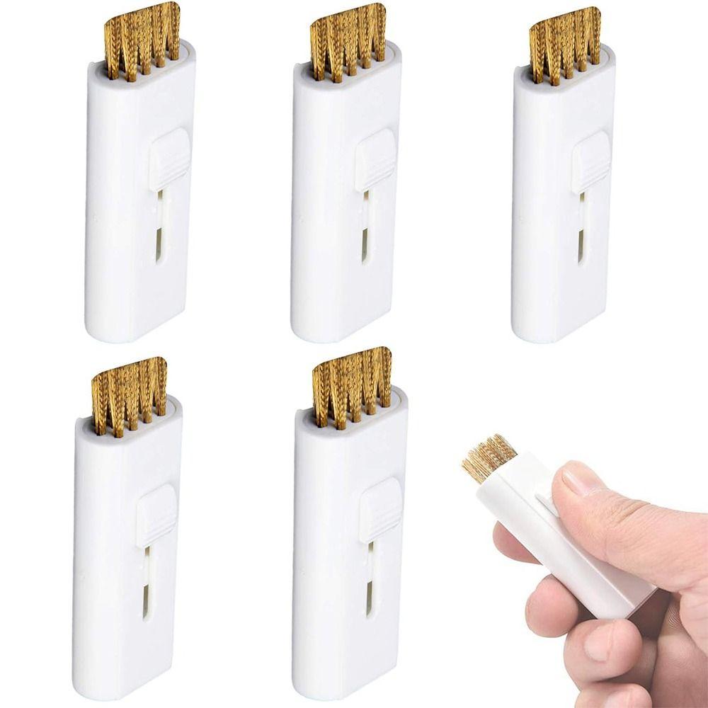 

Dual Side Groove Cleaner Mini Pocket Iron Regrooving Brushes Gift for Men Women Golfer