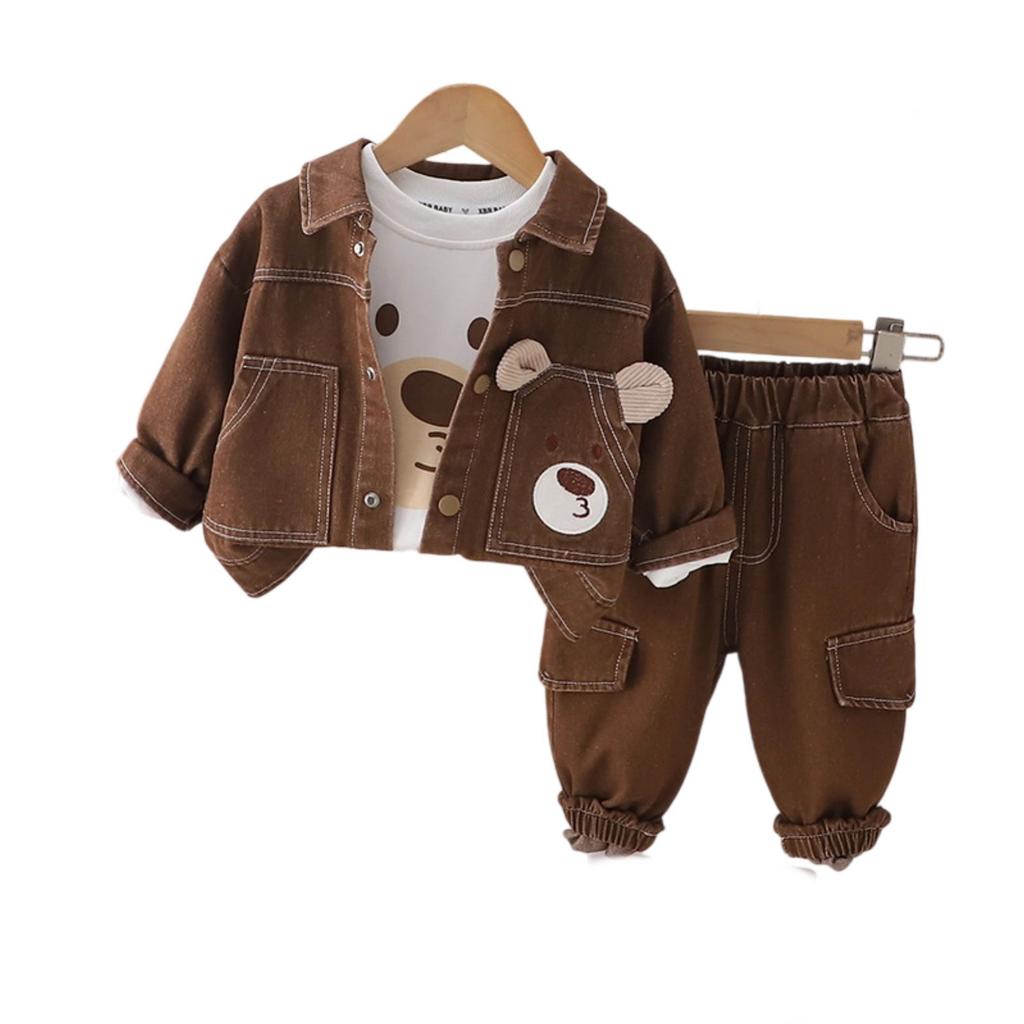 Kids Casual Long-Sleeve Set, Comfortable Daily Wear Outfits