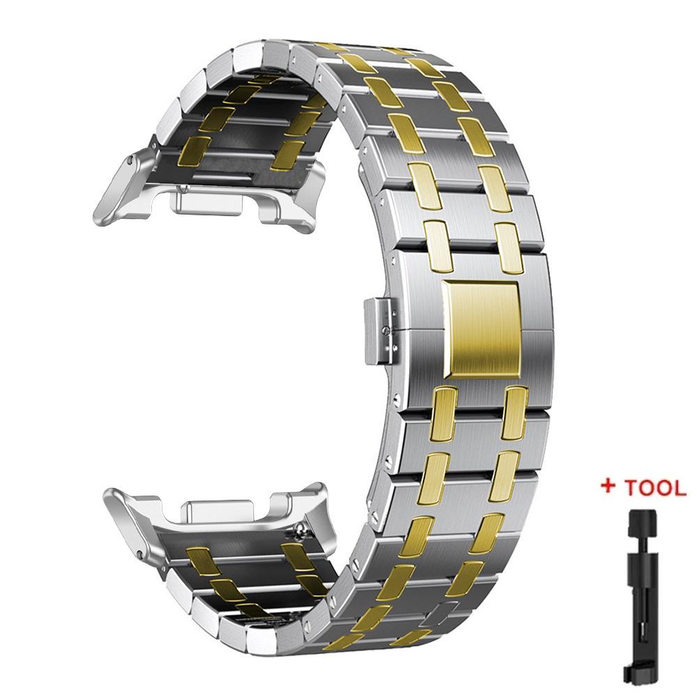 Stainless Steel Strap For Samsung Galaxy Watch 8 40 44mm/8 Classic 46mm Bracelet For Galaxy Watch 7 Ultra 2026 47mm Luxury Band