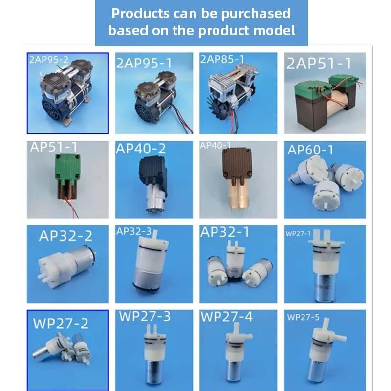 Micro Diaphragm Air Pump 12V/24V/220V Silent Vacuum Pump for Beauty Instrument, Medical Equipment & Laboratory Use