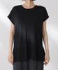 Nano Universe Multifunctional Strong Twist French Sleeve Front and F Women's Knit, 2-Way Back, 010, Black, 673-5222308