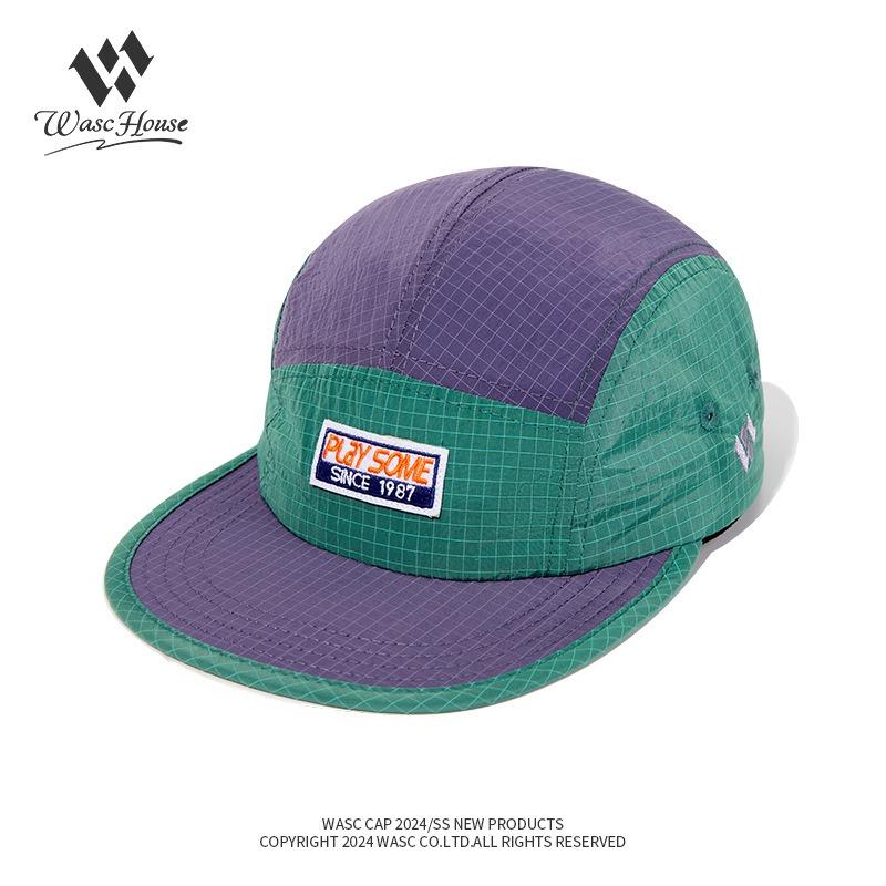 Summer outdoor flat-brimmed quick-drying cap men's and women's sunshade sunscreen skateboard hat street waterproof baseball hat