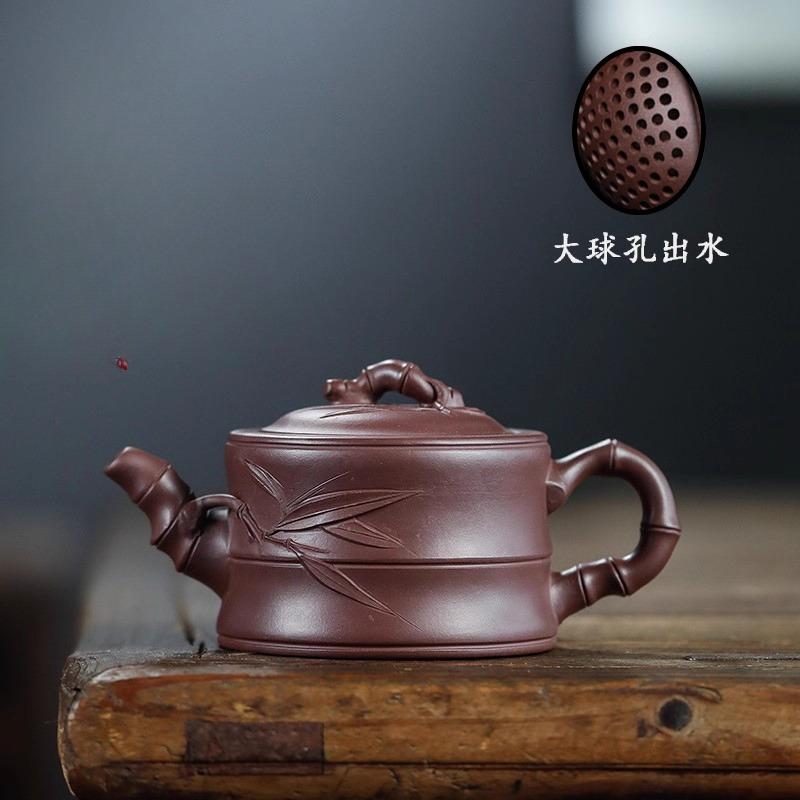 

260ml Chinese Yixing Purple Clay Teapot Bean Green Mud Beauty Tea Pot Traditional Tea Accessories Home Zisha Filter Kettle Gifts