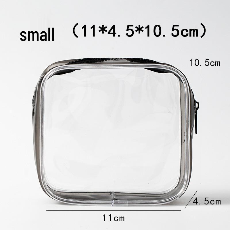 Large Capacity Transparent Waterproof PVC Toiletry and Makeup Travel Bag with Logo Printing