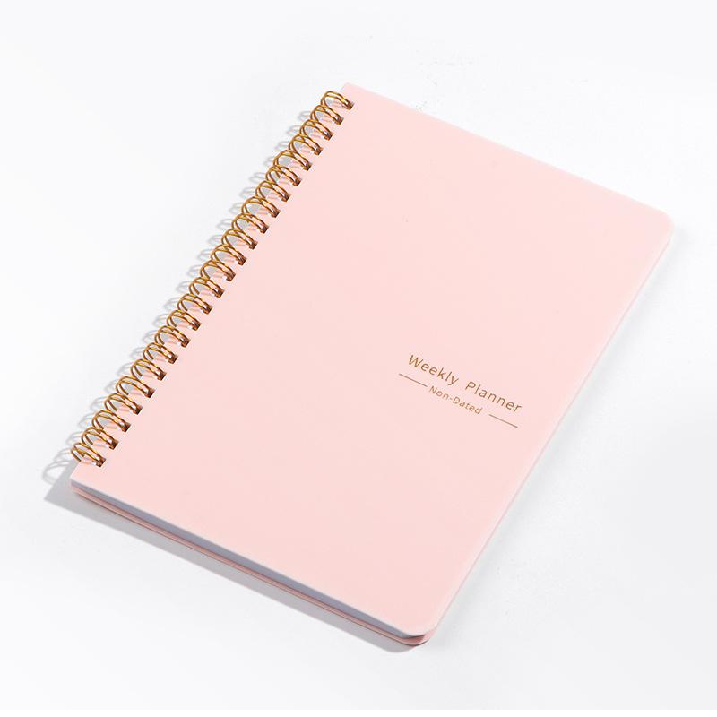 

52 Week English Weekly Planner Efficiency Manual Self Printed Card Book Self-Administered Schedule Organizer