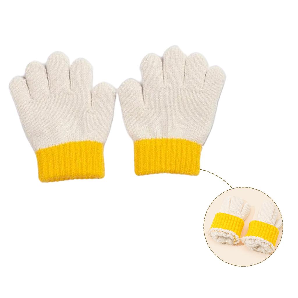 Children Trendy Warm Thermal Gloves Thicken Stylish Mitten Gloves for Cold Weather Winter Cycling Skiing Climbing