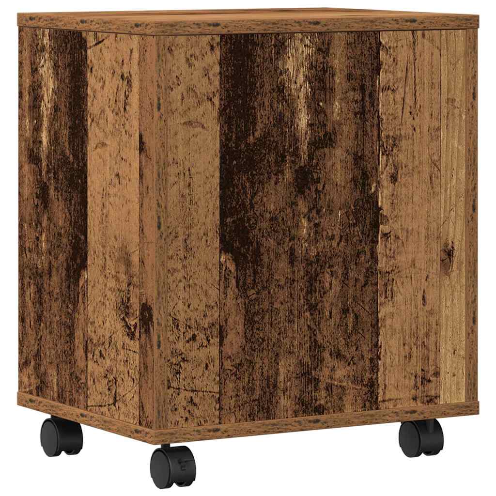 Printer Stand Reclaimed Wood Look 41 x 32 x 48 cm Engineered Wood