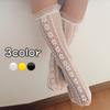 Solid Color Baby Girl Lace Socks Summer Mesh Princess Long Sock Cute Ruffle Breathable Thin Knee High Socks Sox