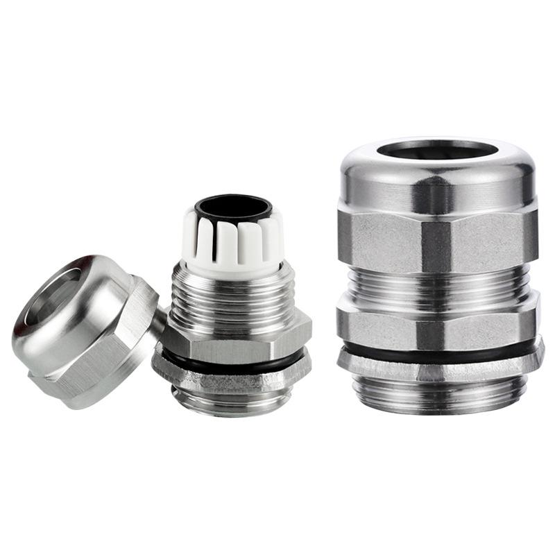 M12 x 1.5 IP68 Explosion-Proof 304 Stainless Steel Waterproof Cable Connector & Locking Head