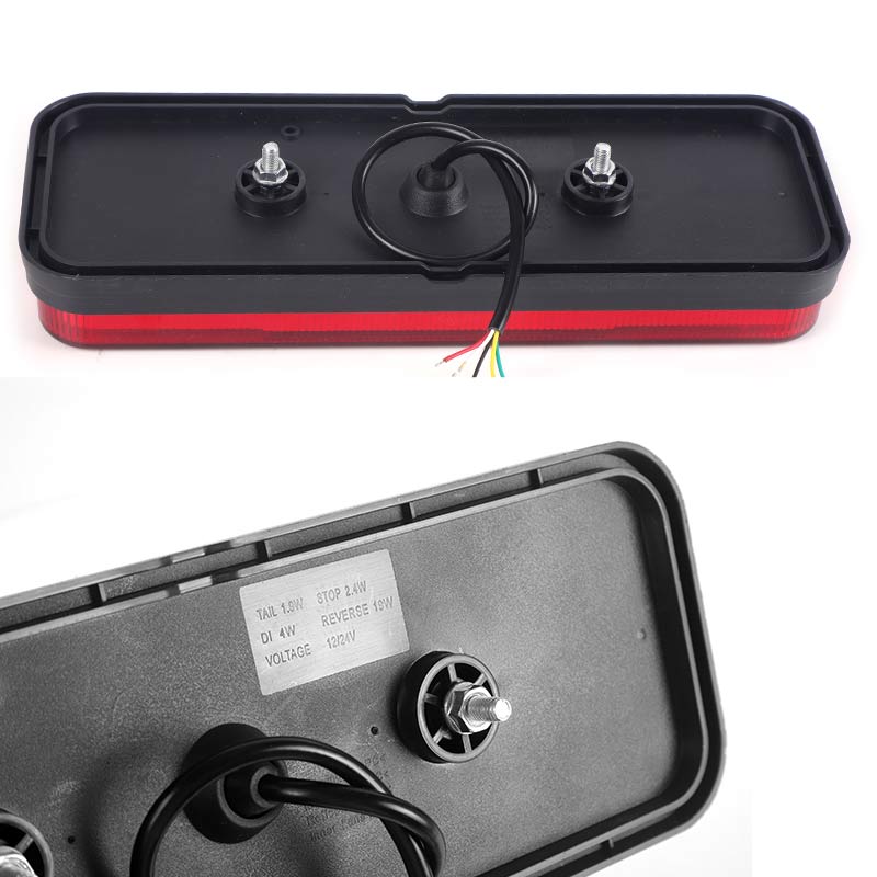LED Combination Tail Lights DRL Dynamic Turn Signal Light Reflector Brake Reverse Light For Trailer Truck Tractor Camper 12V 24V