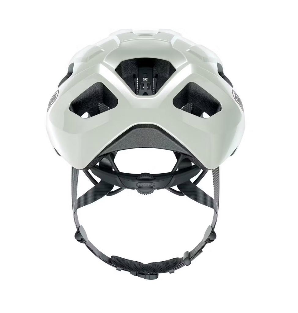 Kask Rowerowy Z Daszkiem Abus Macator Pearl White Regulowany