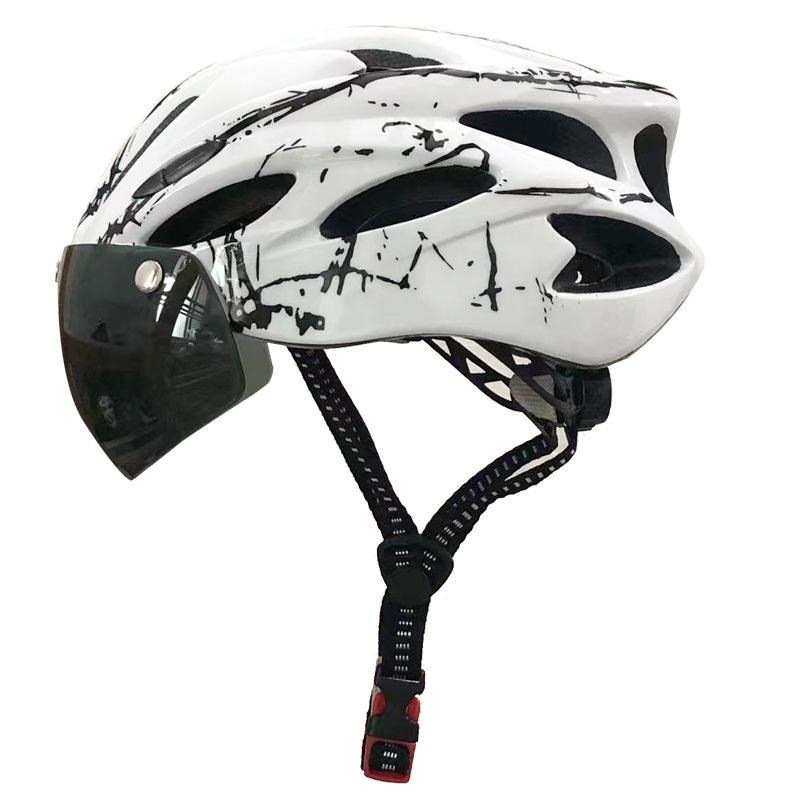 

Mountain bike helmet goggles integrated driving helmet road cycling helmet men and women L