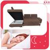 Corner Sofa, Foldable, F, Sleeping, Savio, Left, Family Furniture, Brown, Corduroy