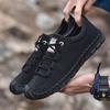 Handmade Leather Men Shoes Casual Split Leather Shoes Men Loafers Comfort Walking Driving Shoes Moccasins Men Flats Shoes