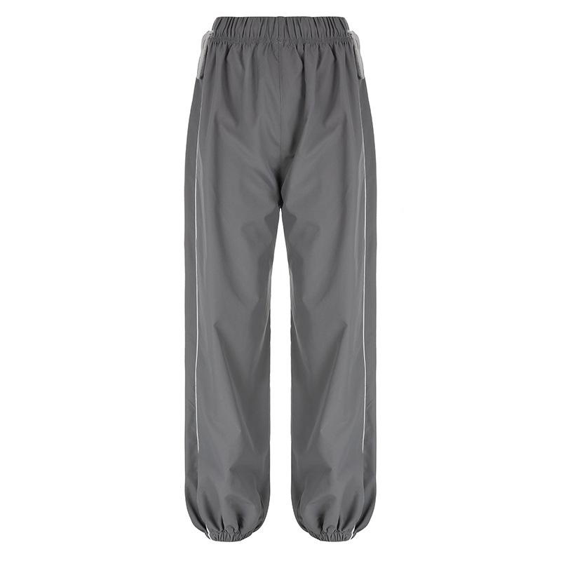 

Весна 2023 г., повседневные свободные прямые брюки с завязками-бабочками и эластичными штанинами