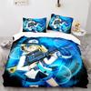 Gacha Life Academia Anime Duvet Cover Set with Pillow Covers Polyester Teens Kids Bedding Set Full Queen King Size Bed Linen