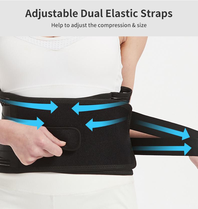 Sommer Lendenstützgürtel: Atmungsaktive Taillendekompression, Stahlplattenstütze, Bauchformung für Männer und Frauen.