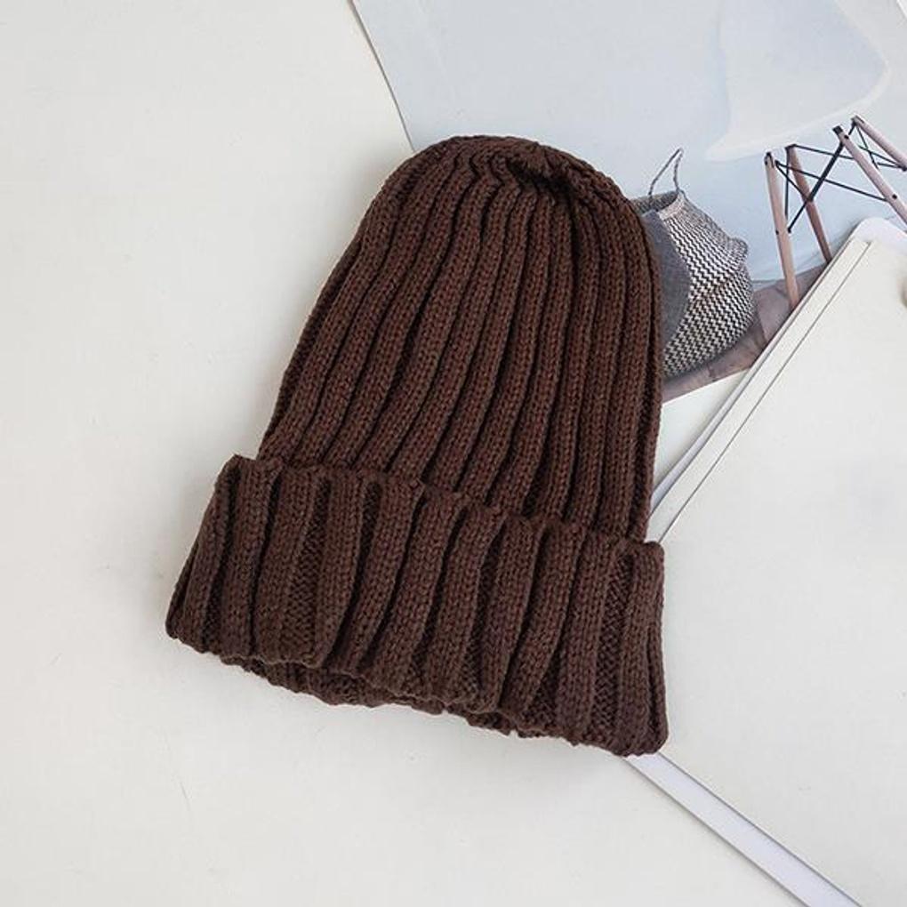 Four Seasons Knit Texture Daily Basic Wanggolji Beanie