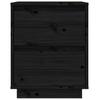 Vidaxl Szafki Nocne, 2 Szt., Czarne, 40X35X50 Cm, Lite Drewno Sosnowe