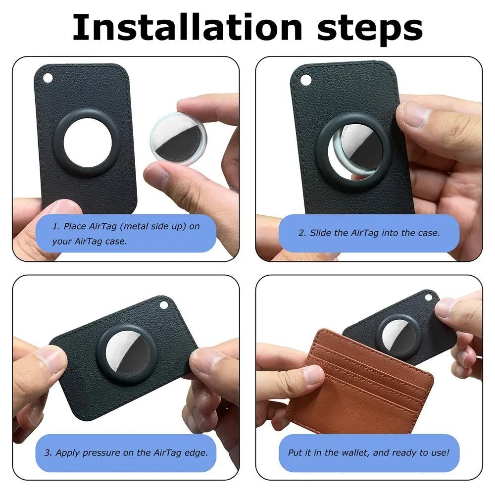 Ultra-thin TPU Protective Card Holder For AirTag Designed As An Anti-loss Card Sleeve for Wallets Keys and Travel Accessories