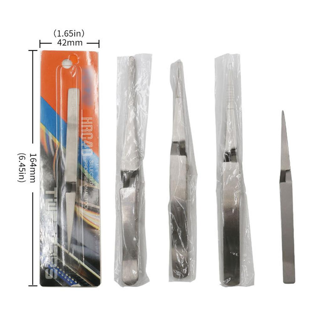Cross Lock Stainless Steel High-precision Tweezers Reverse Action Tweezers