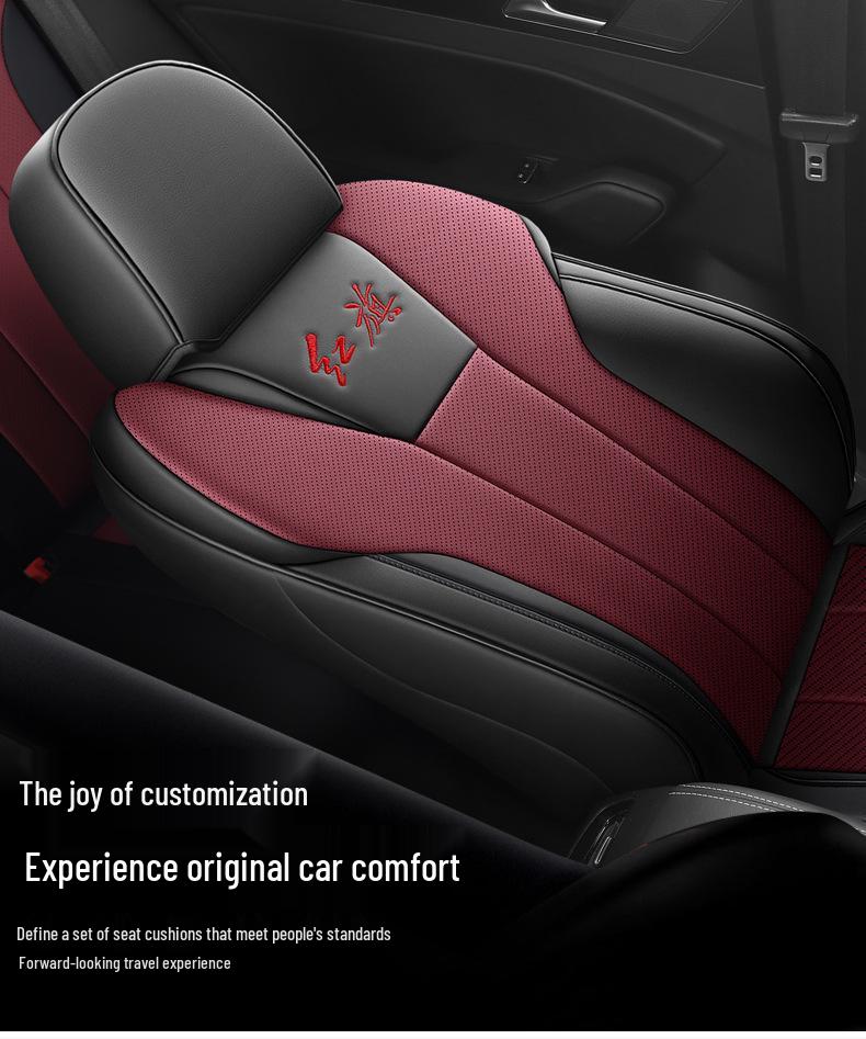 All-Season Universal Car Seat Cover for Hongqi H5: Full Wrap, Upgraded Design Seat Cushion
