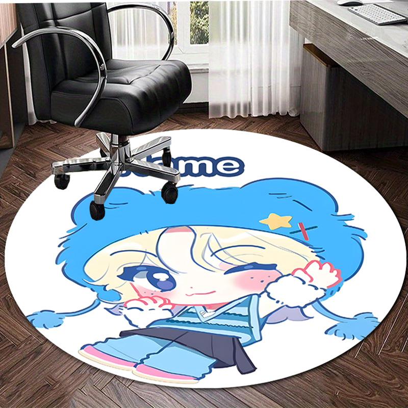 Personalized K-Kpop Team Round Chair Office Rug - Perfect for Mat, Office Chair & More - Ideal Gift for Birthdays and Holidays