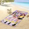1pc  Personalized Girl Pop Star Beach Towel, Custom Name Quick Dry Towel for Summer Beach Vacation