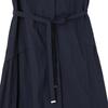 Rap Collar Sleeveless Belted Long Dress As2Wos71