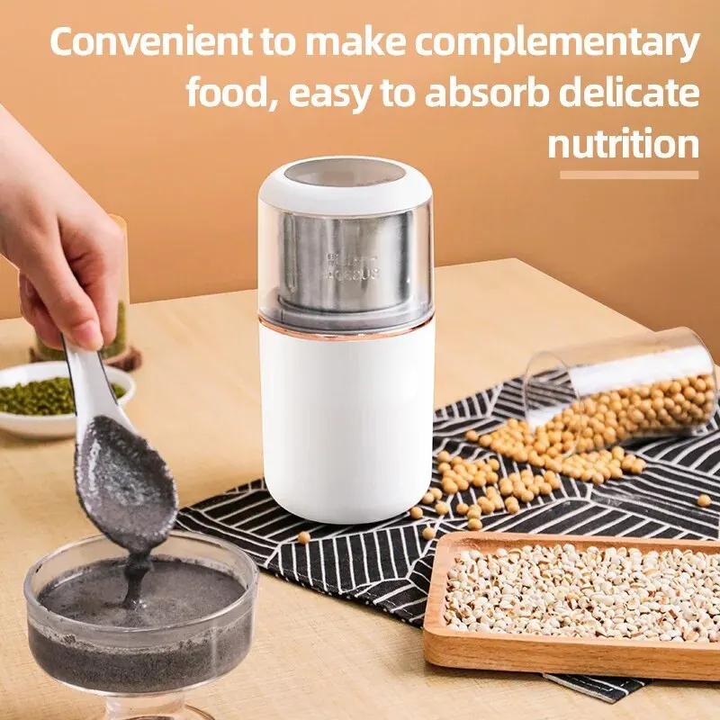 Mini Processador de Alimentos Portátil para Especiarias Moedor Manual de Grãos de Café Moedor de Pó de Café