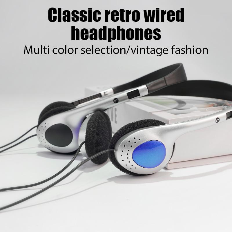 Fashion Vintage Retro Classic Headset 80s for Sony Panasonic CD MD Walkman MP3 Shooting Pose Model Headphone for Xiaomi Samsung