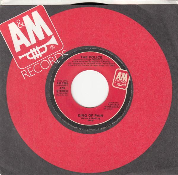 

7inch Record POLICE King Of Pain AM2569 AM 1983 Canada Rock Used